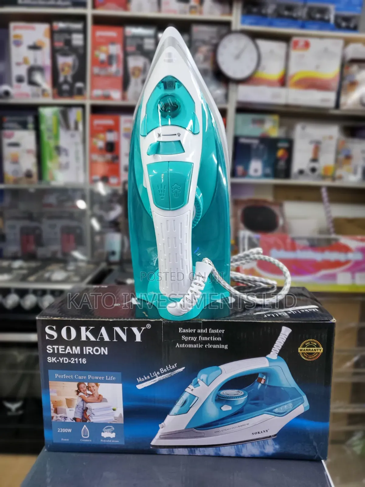 Sokany Steam Iron Green Sk-Yd-2116