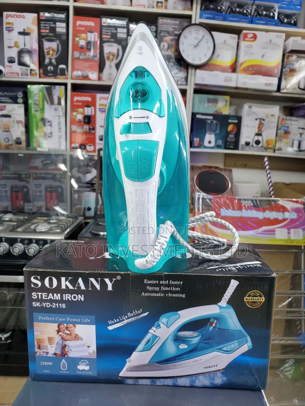 Sokany Steam Iron Green Sk-Yd-2116