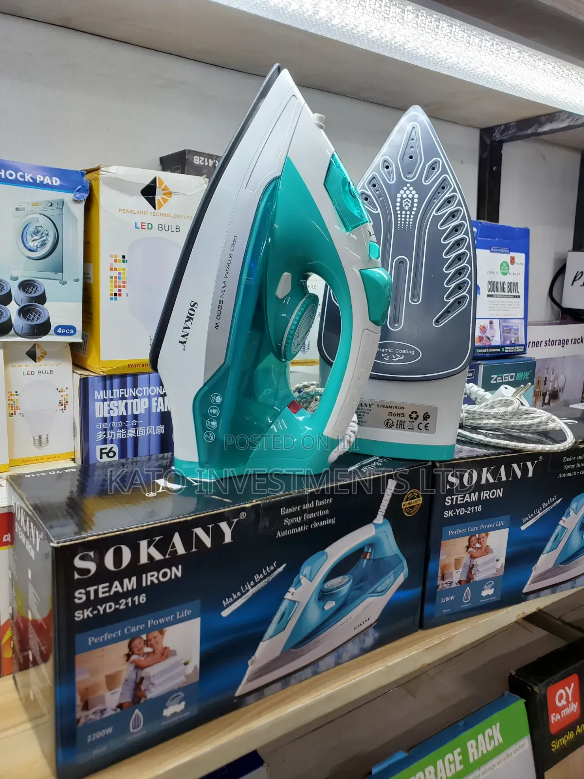 Sokany Steam Iron Green Sk-Yd-2116