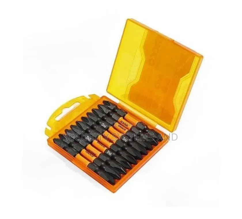 INGCO Impact Screwdriver Bits PH2 65mm – 10PCS Set