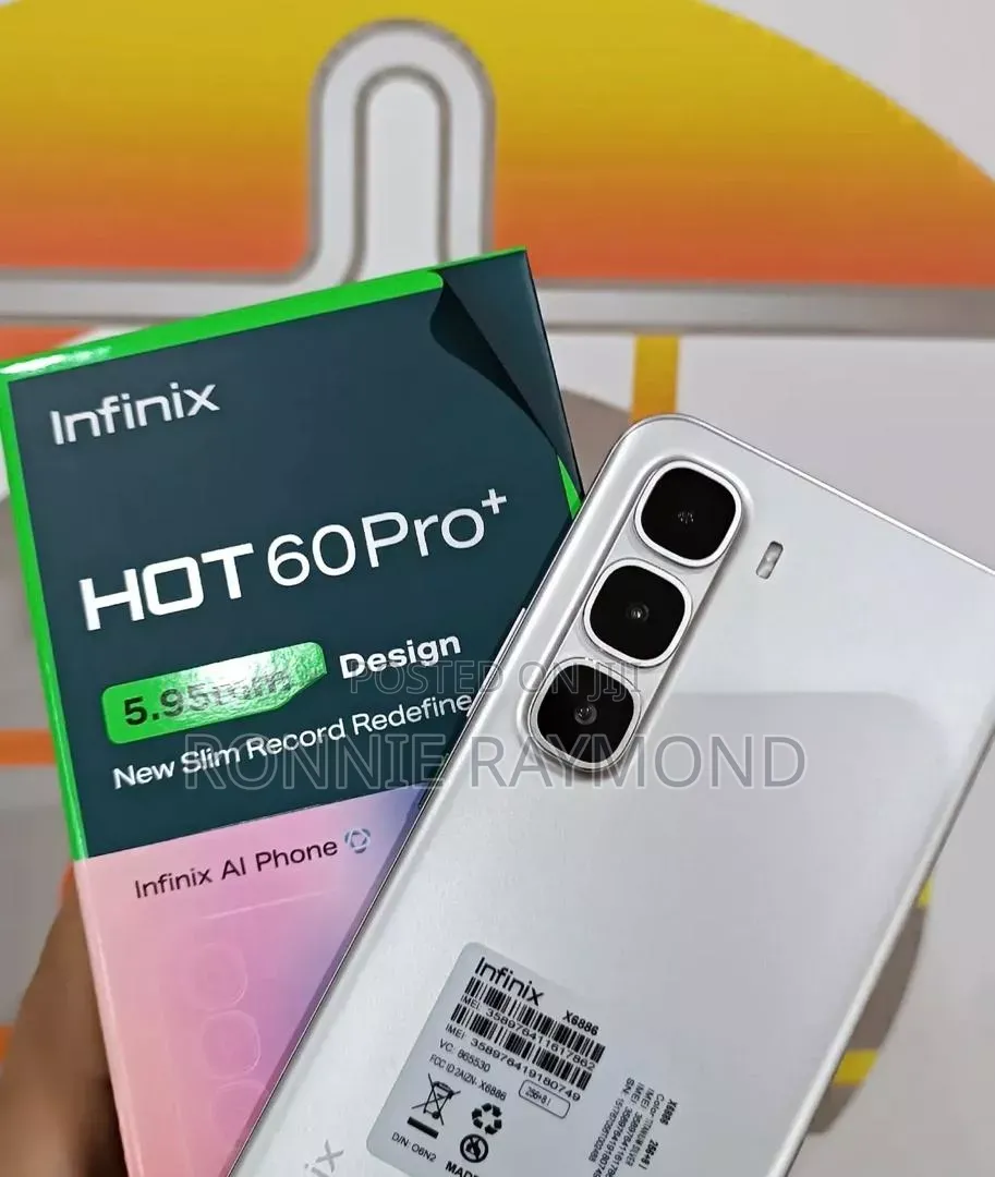 New Infinix Hot 60 Pro+ 256 GB Silver