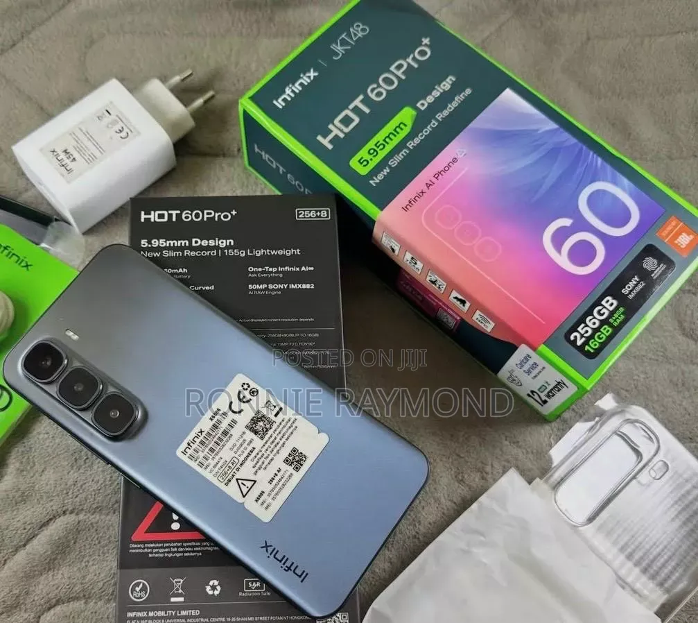 New Infinix Hot 60 Pro+ 256 GB Black