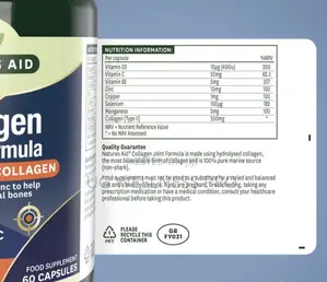 Collagen Joint Formula (60 Caps) - Hydrolysed Type II Marine Collagen