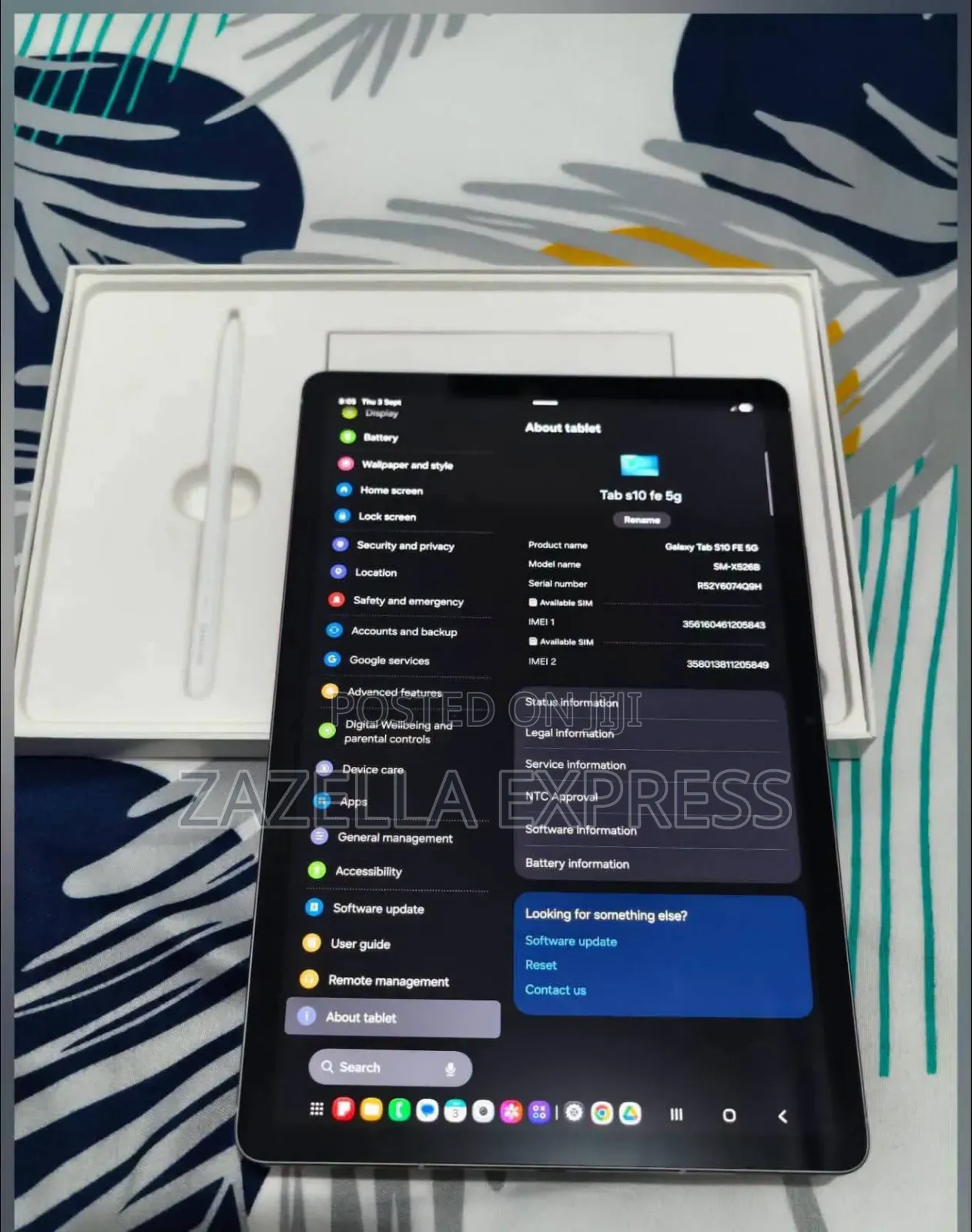 New Samsung Galaxy Tab S10 FE 128 GB Gray