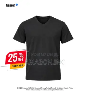 Plain Unisex Cotton v-Neck T-Shirt – Casual Shirt for Custom Branding