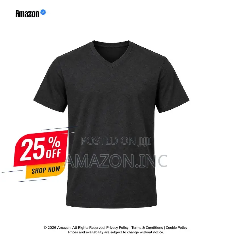 Plain Unisex Cotton v-Neck T-Shirt – Casual Shirt for Custom Branding