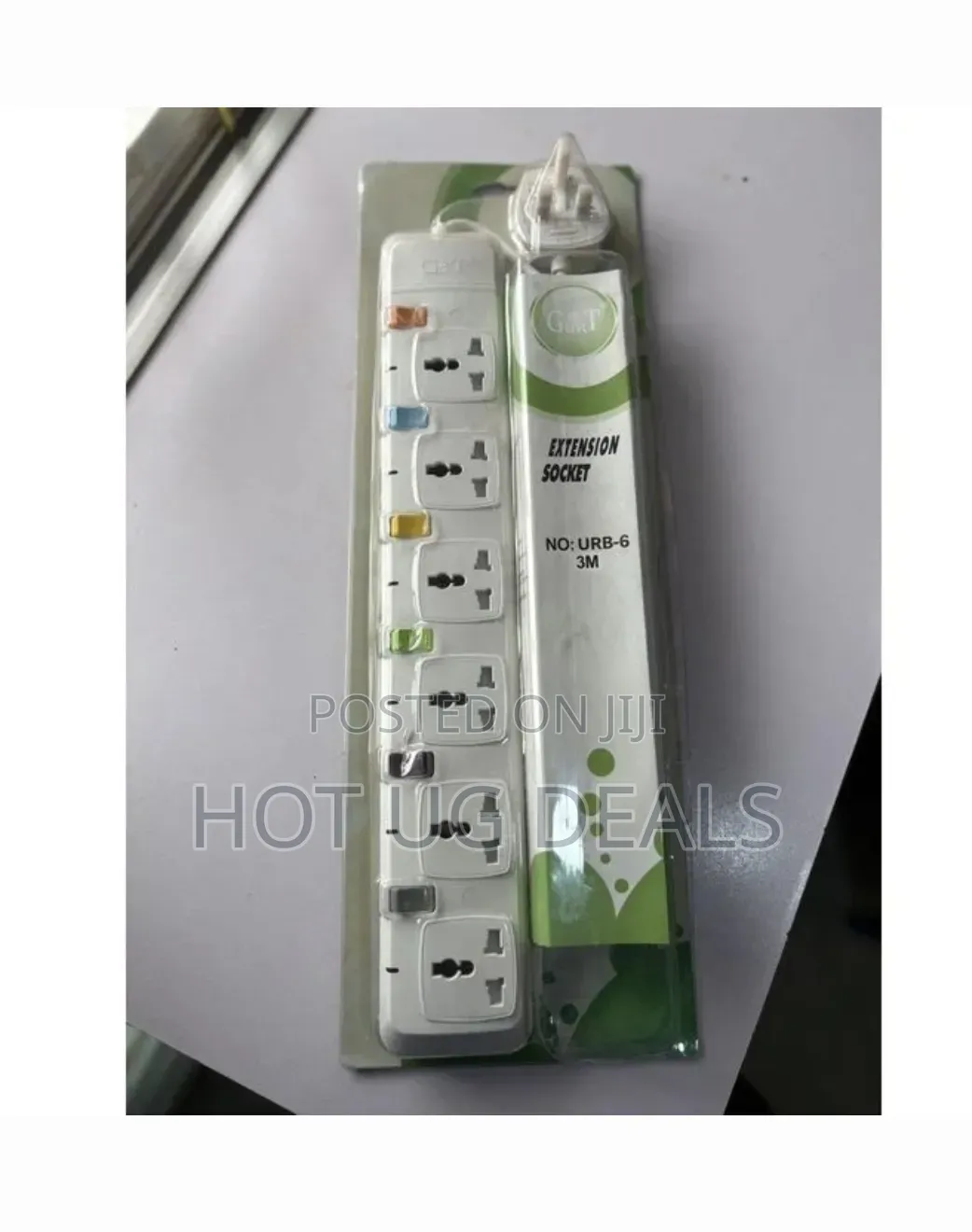 G&T 6-Way Extension Socket (3M) With Individual Switches
