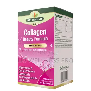 Natures Aid Collagen Beauty Formula (90 Capsules) High Strength Marin