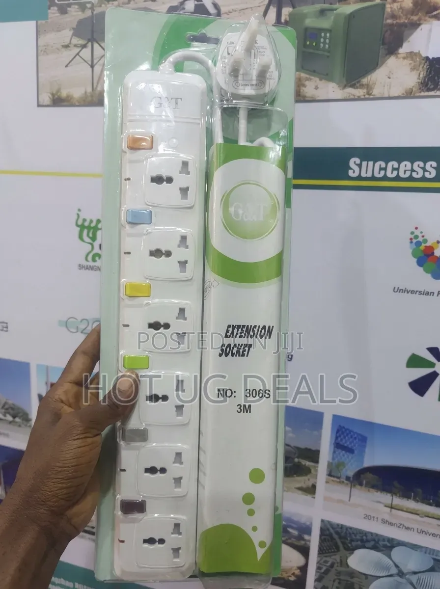 G&T 6-Way Extension Socket (3M) With Individual Switches