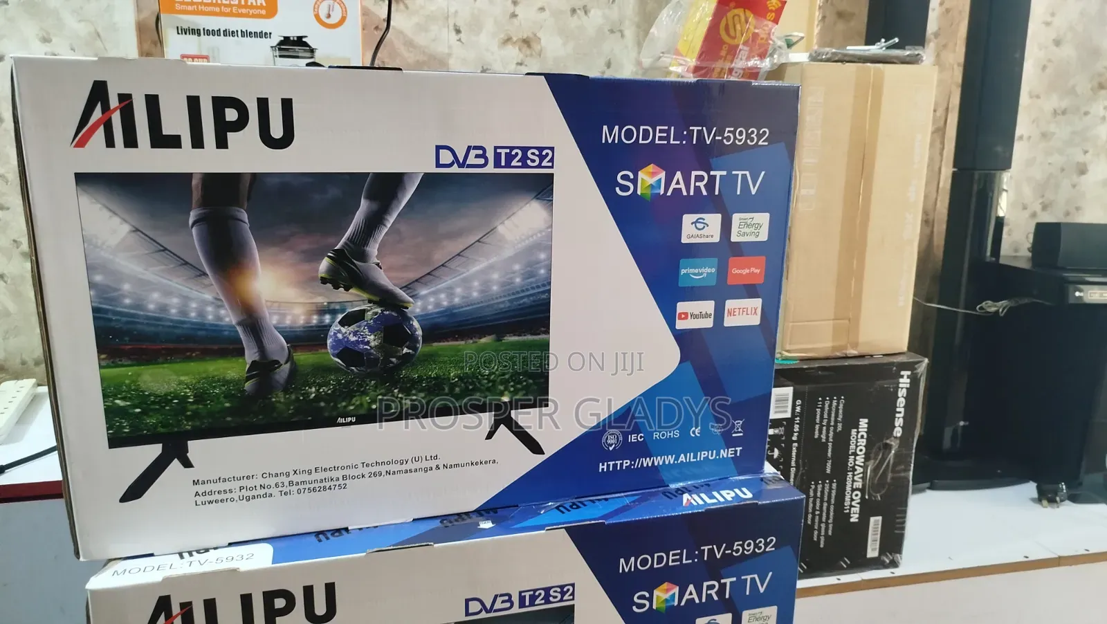 32 Smart Alipu Digital Flat Screen Flameless
