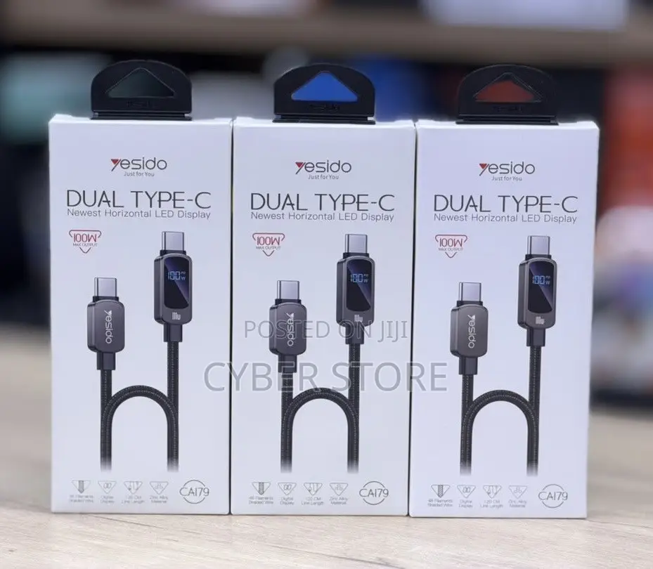 Dual Type-C to Type-C 100W Fast Charging Cable