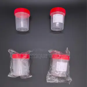 A Pack of 50 Disposable Plastic Urine Containeres