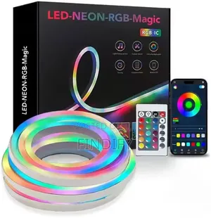 LED Neon RGB Magic Light Strip With Remote Control and App, RGB