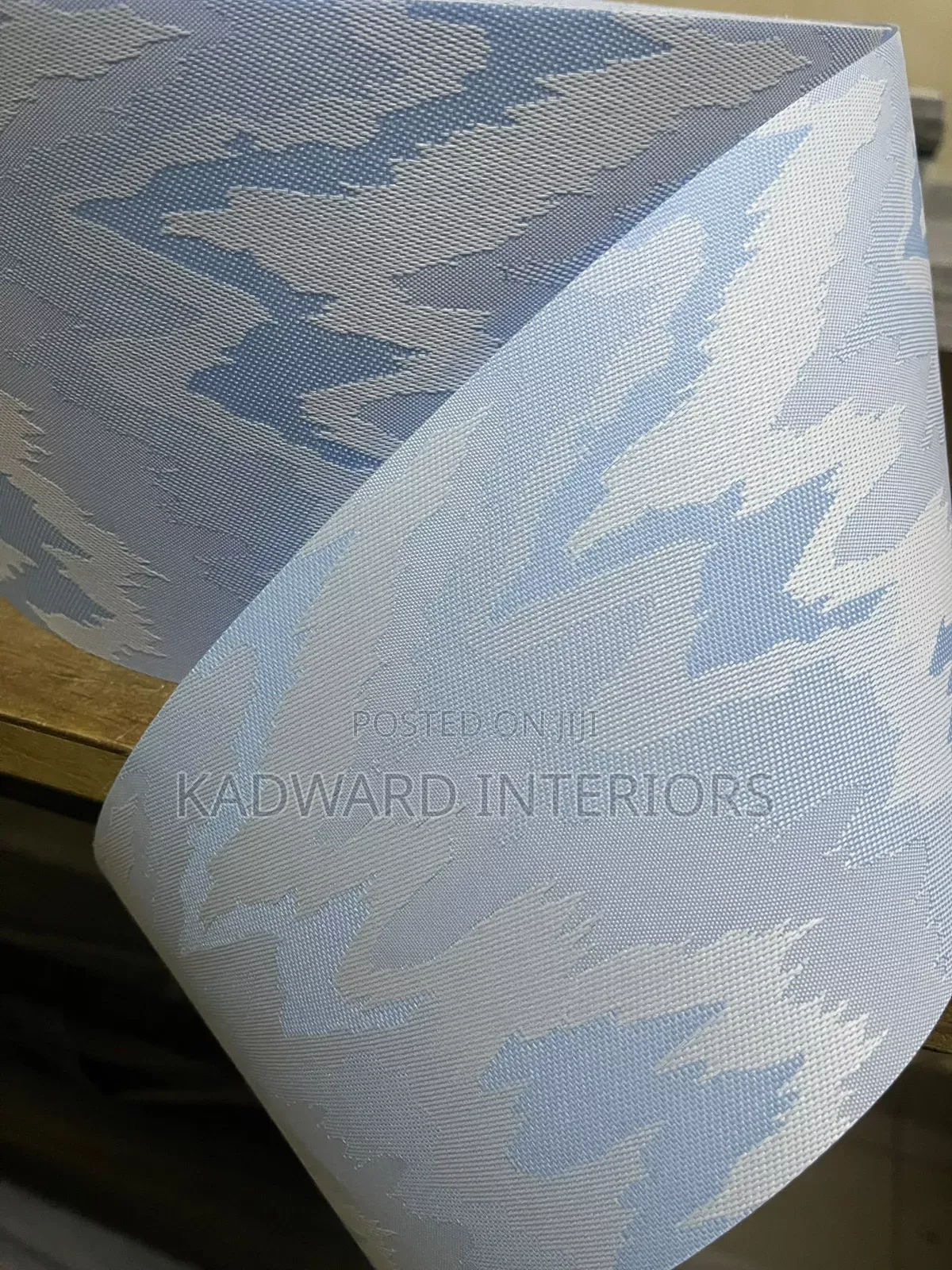 Wave Blue Office Covering Per Square Metre