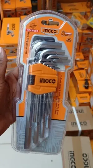 Ingco Brand New 9pcs Long Arm Hex Key Set(1.5mm-10mm) HHK11091