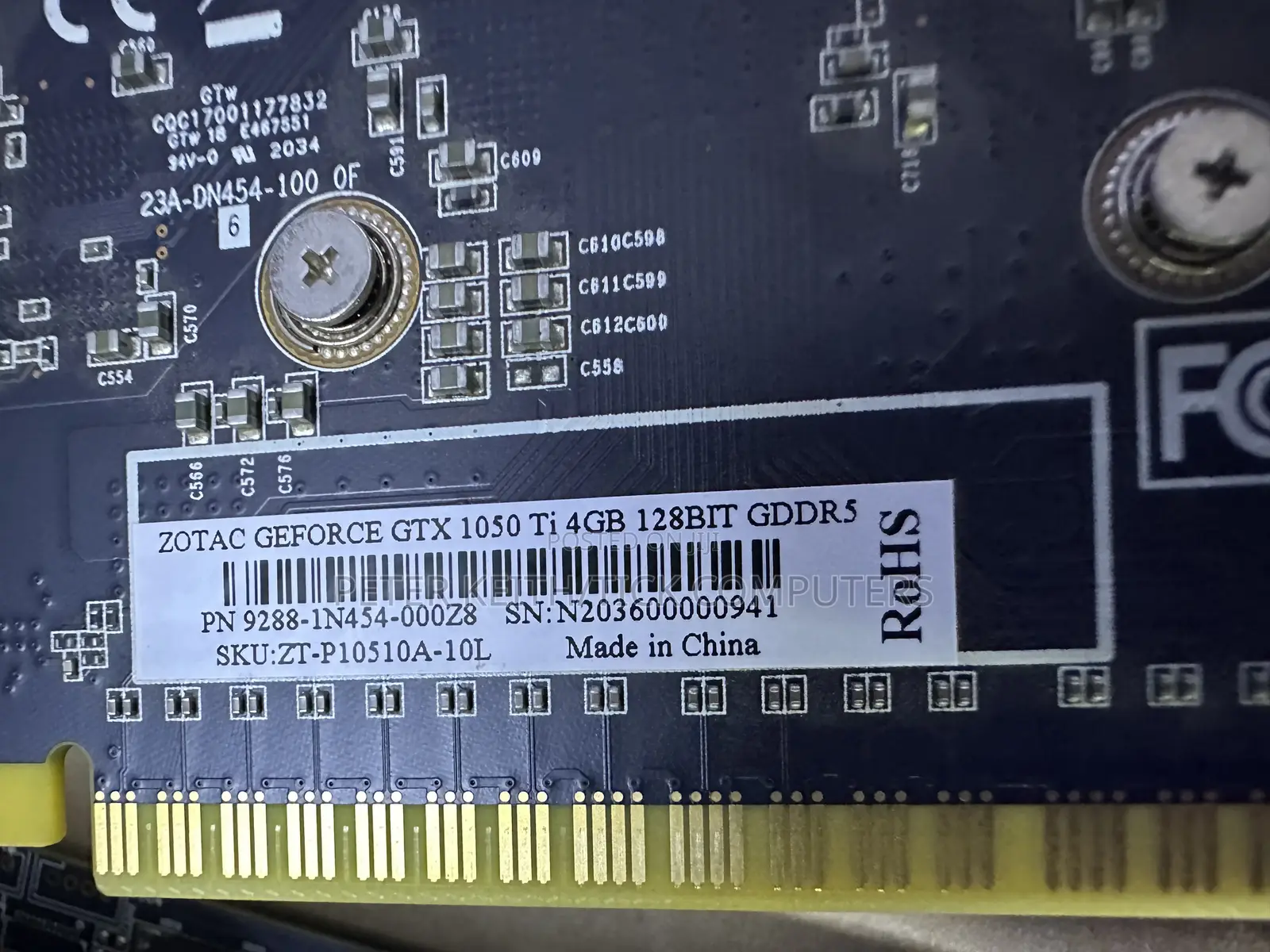Original Zotac GeForce 4GB DDR5 NVIDIA GTX 1050 Titan Graphics Card