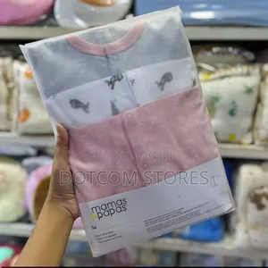 3-Piece Set of Mamas & Papas Baby Bodysuits / Sleepsuits