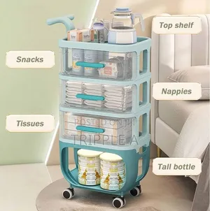Wheelled Baby Organizer Cart
