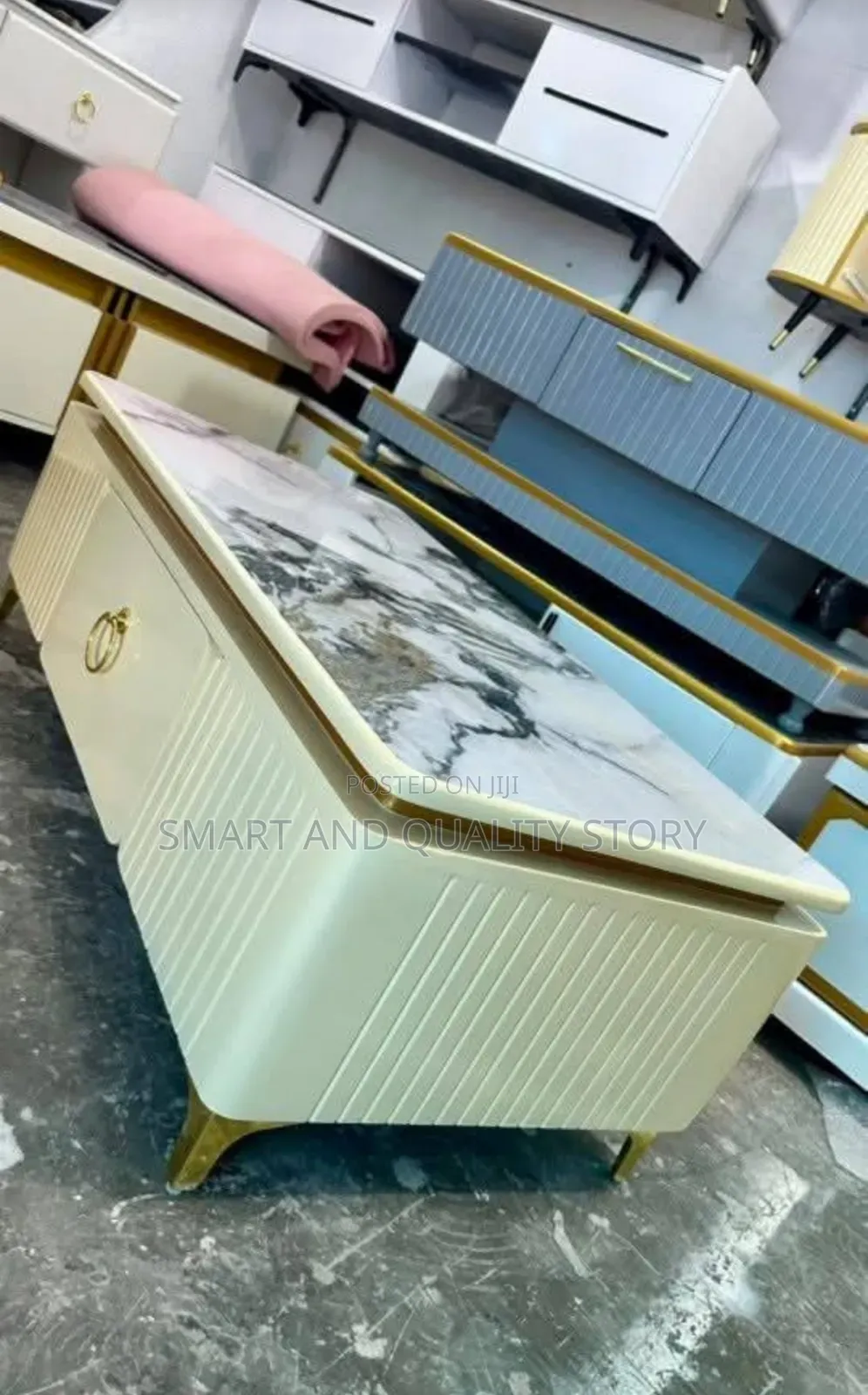 Center Tables/Centre Tables/Coffee Table Golden Metal Legs