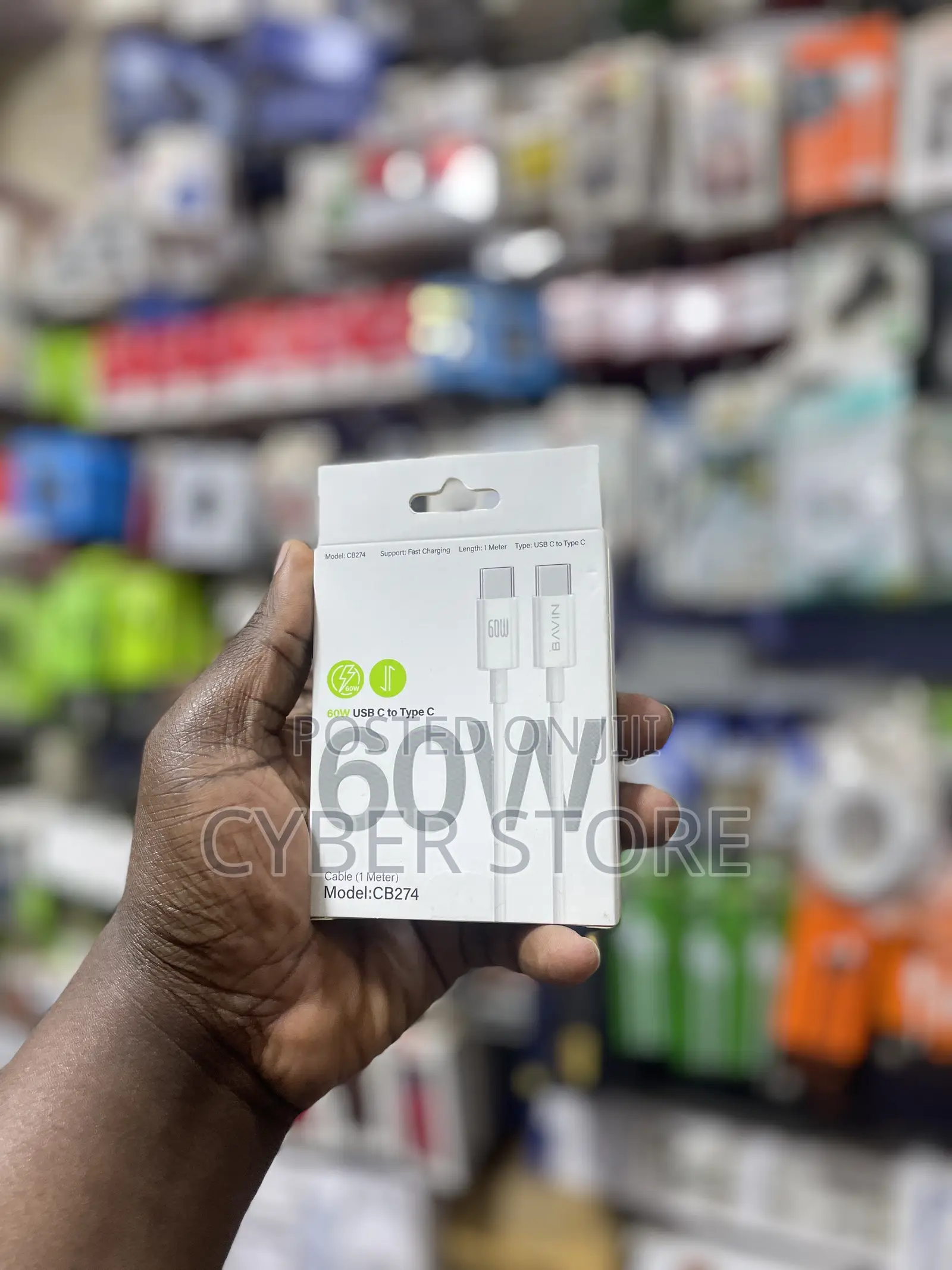 BAVIN 60W USB-C to Type-C Fast Charging Cable