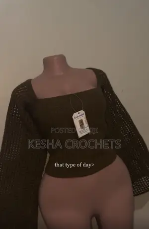 Long Sleeved Crochet Top