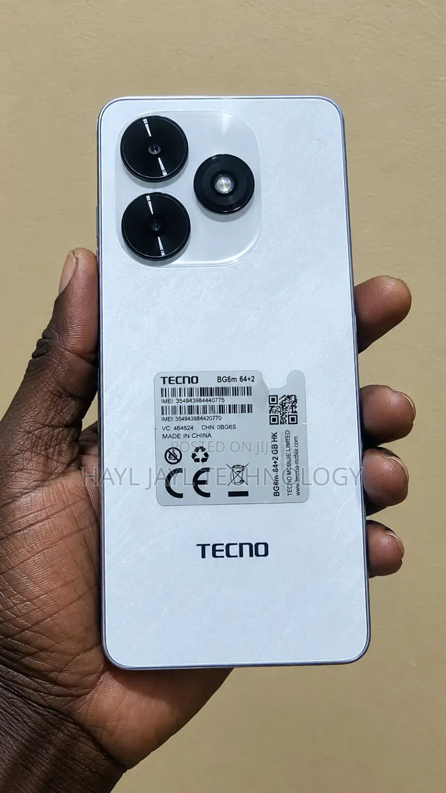 Tecno Pop 10C 64 GB White