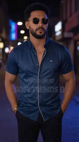 Gents Stretchy Short Sleeve Shirts