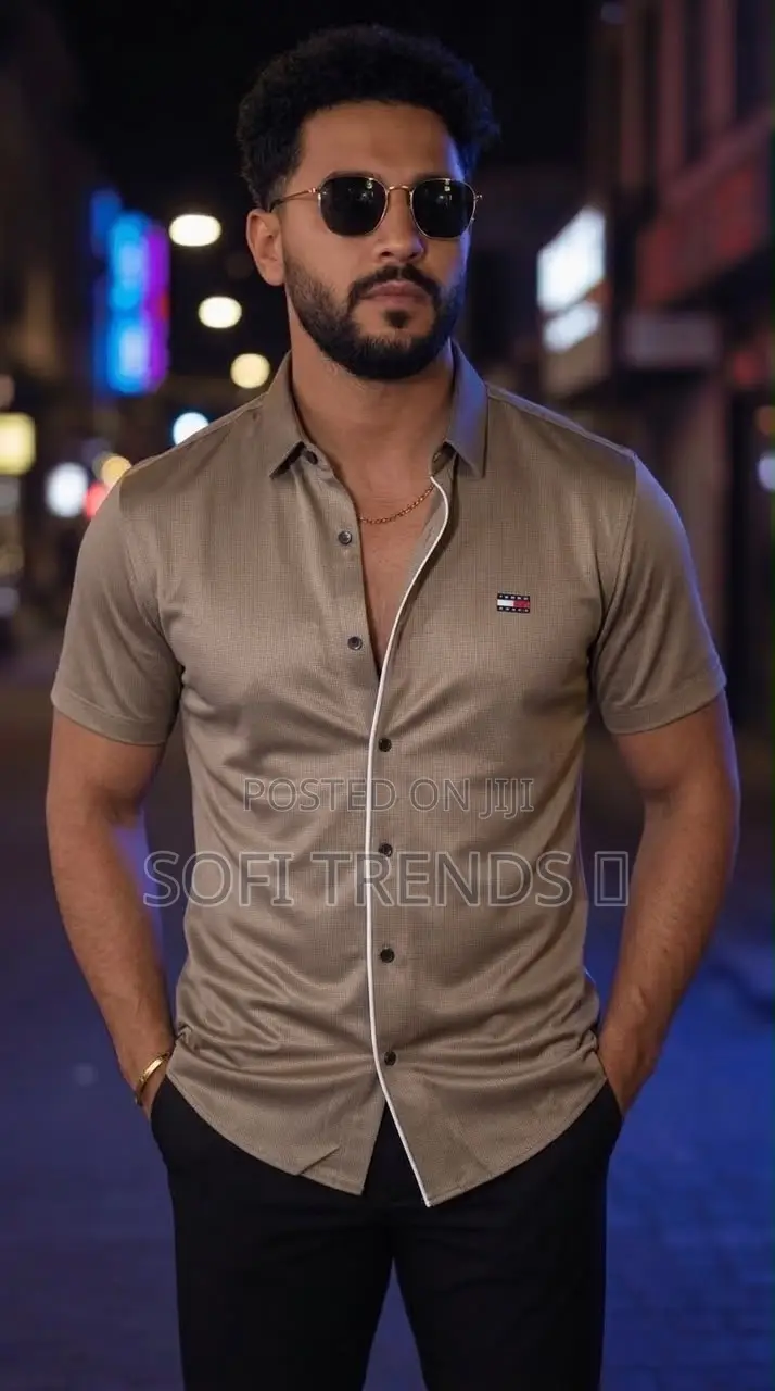 Gents Stretchy Short Sleeve Shirts