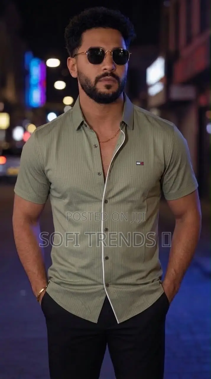 Gents Stretchy Short Sleeve Shirts