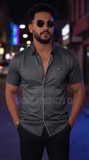Gents Stretchy Short Sleeve Shirts