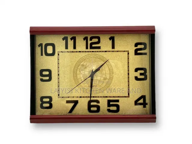 Medium-Size Silent Non-Ticking Clock – Dual Desk and Wall-MountedClock