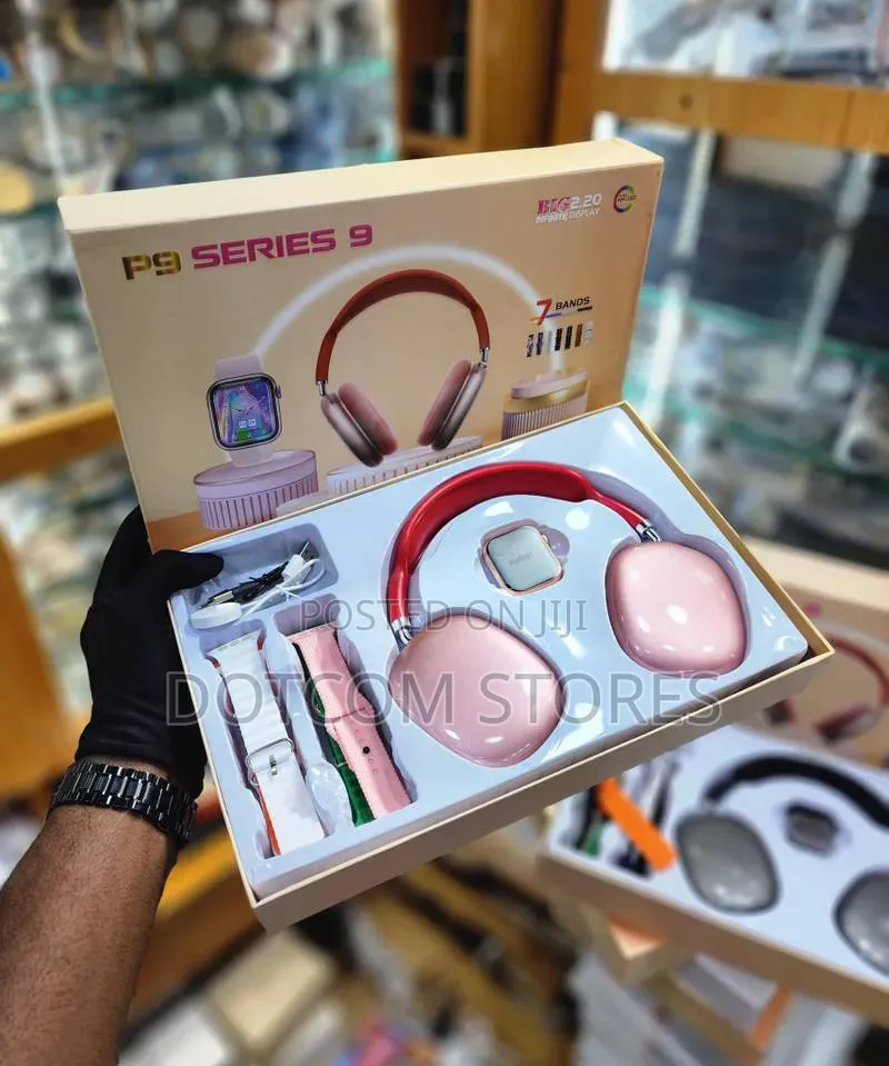 P9 Series 9 Smartwatch and Headphones Combo Box