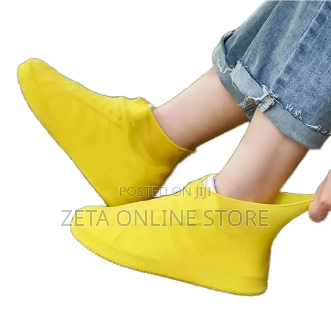 1 Pair Rubber Rain Boot Overshoes