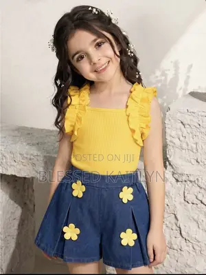Two Pieces Sweet and Playful Sleeveless Pleated Vest