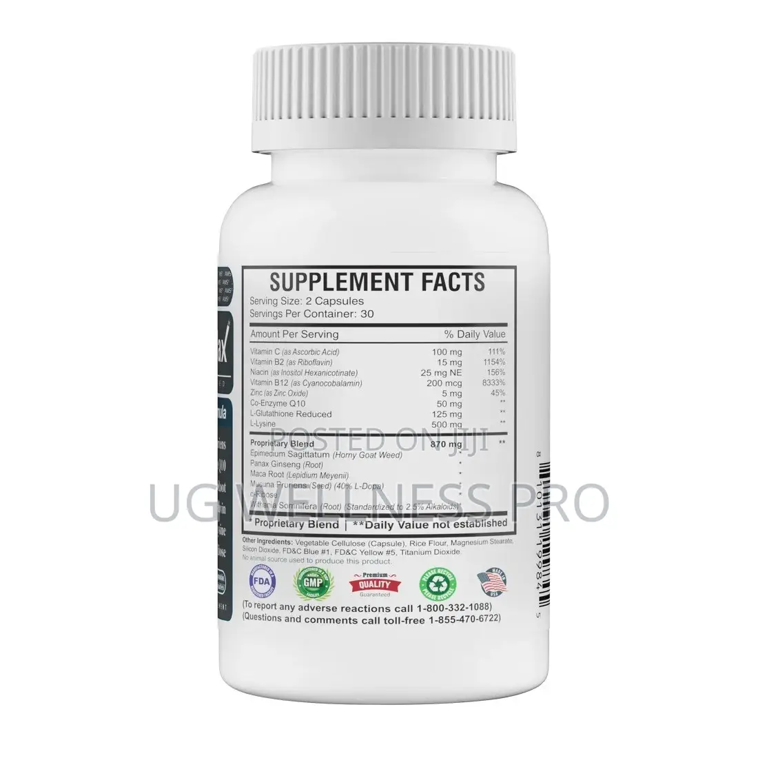 AMS Sperm Count Max Booster Formula 60 Veg Caps Male Health & Vitality