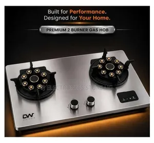 Digiwave Double Gass Burner Stainless Nozzle Stainless Hob