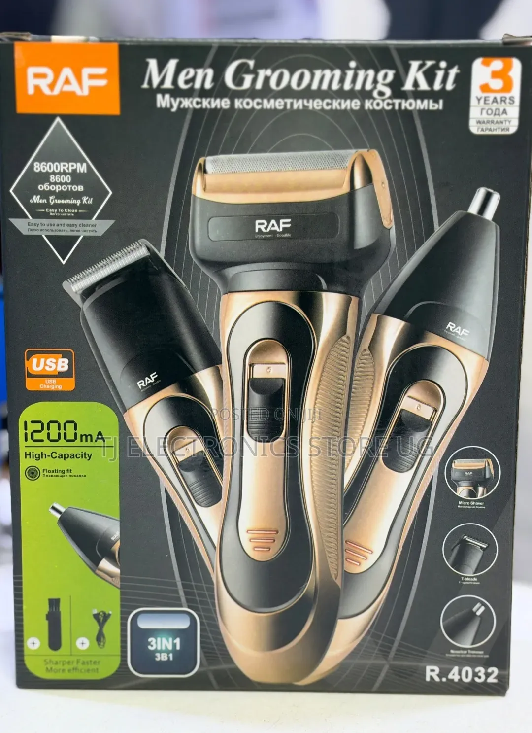 Raf Men Grooming Kit Rechargeable