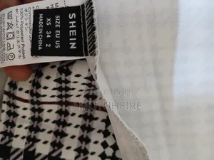 SHEIN Houndstooth Blazer + Skirt XS EU34 US2 Waist 24