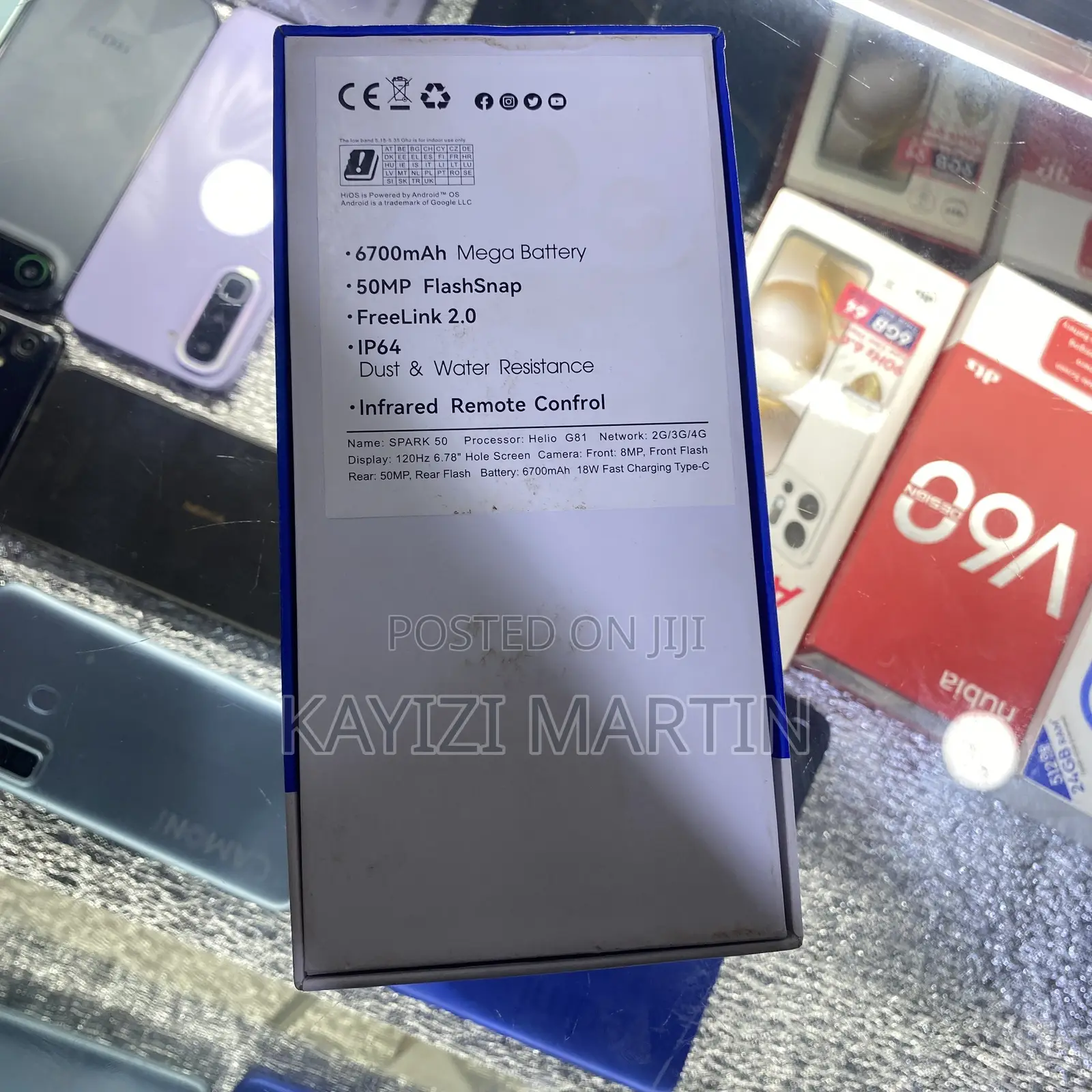 New Tecno Spark 50 128 GB Graphite