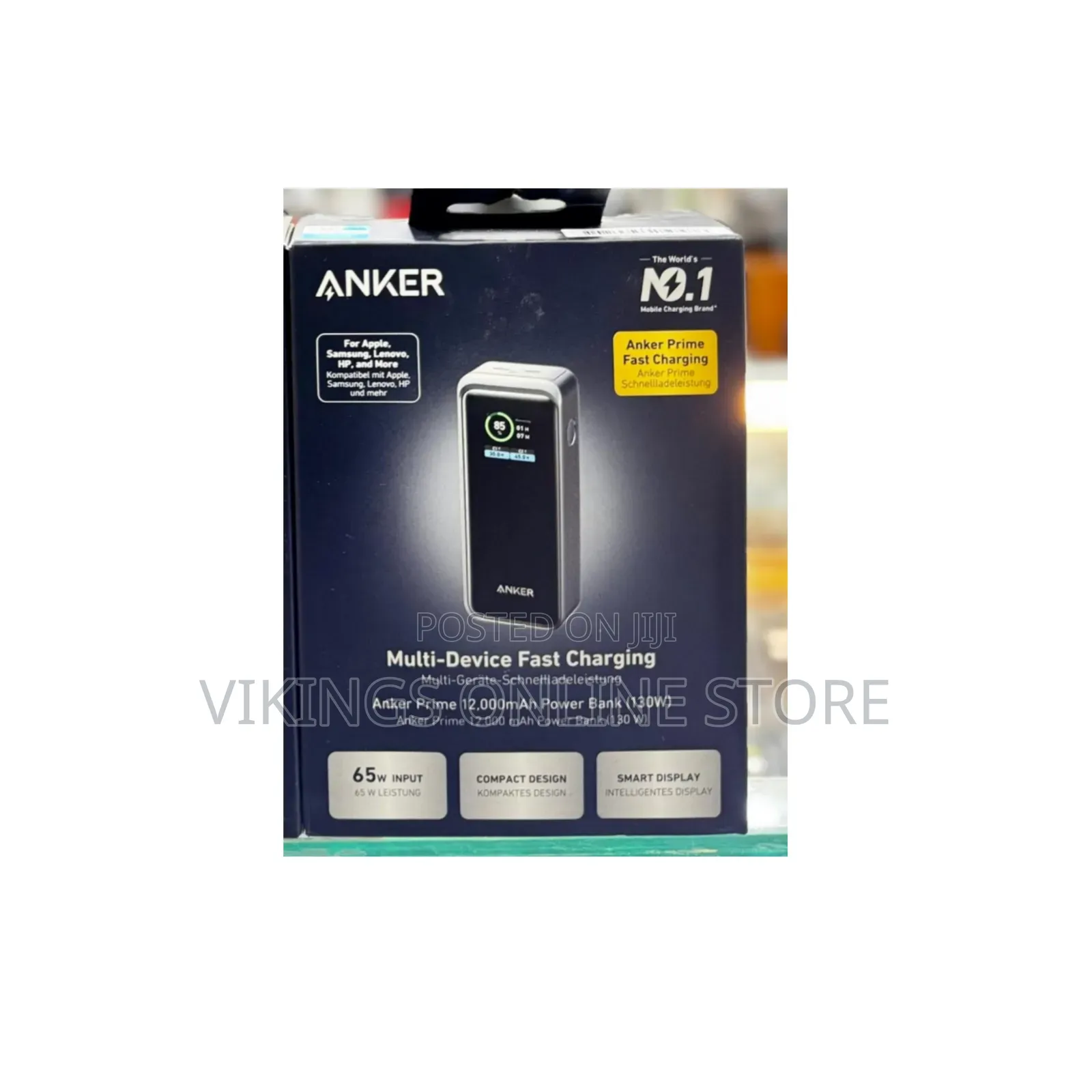 12,000mAh Power Bank (130W), a High-Performance Portable Charger