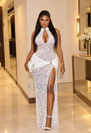 Netted Slit Dresses