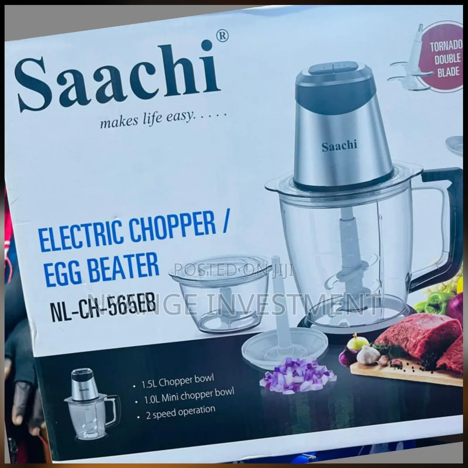 Saachi Electric Chopper / Egg Beater (Model NL-CH-565EB)