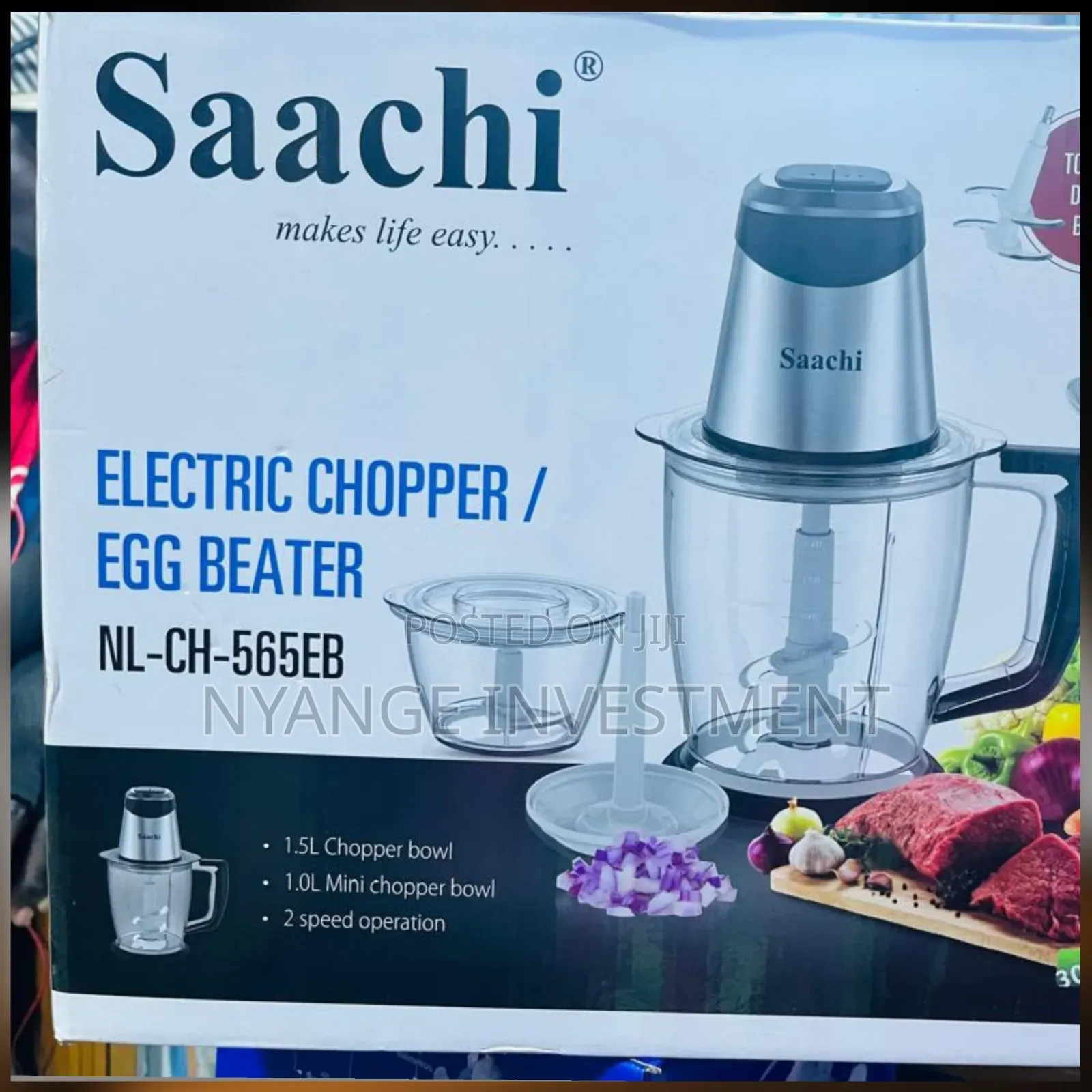 Saachi Electric Chopper / Egg Beater (Model NL-CH-565EB)