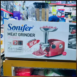 Sonifer Meat Grinder SF-5003, a Red 1500W Electric Kitchen Mincer.