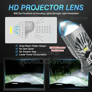 Ultra-Bright H4 LED Projector Headlight – 80,000 Lumens