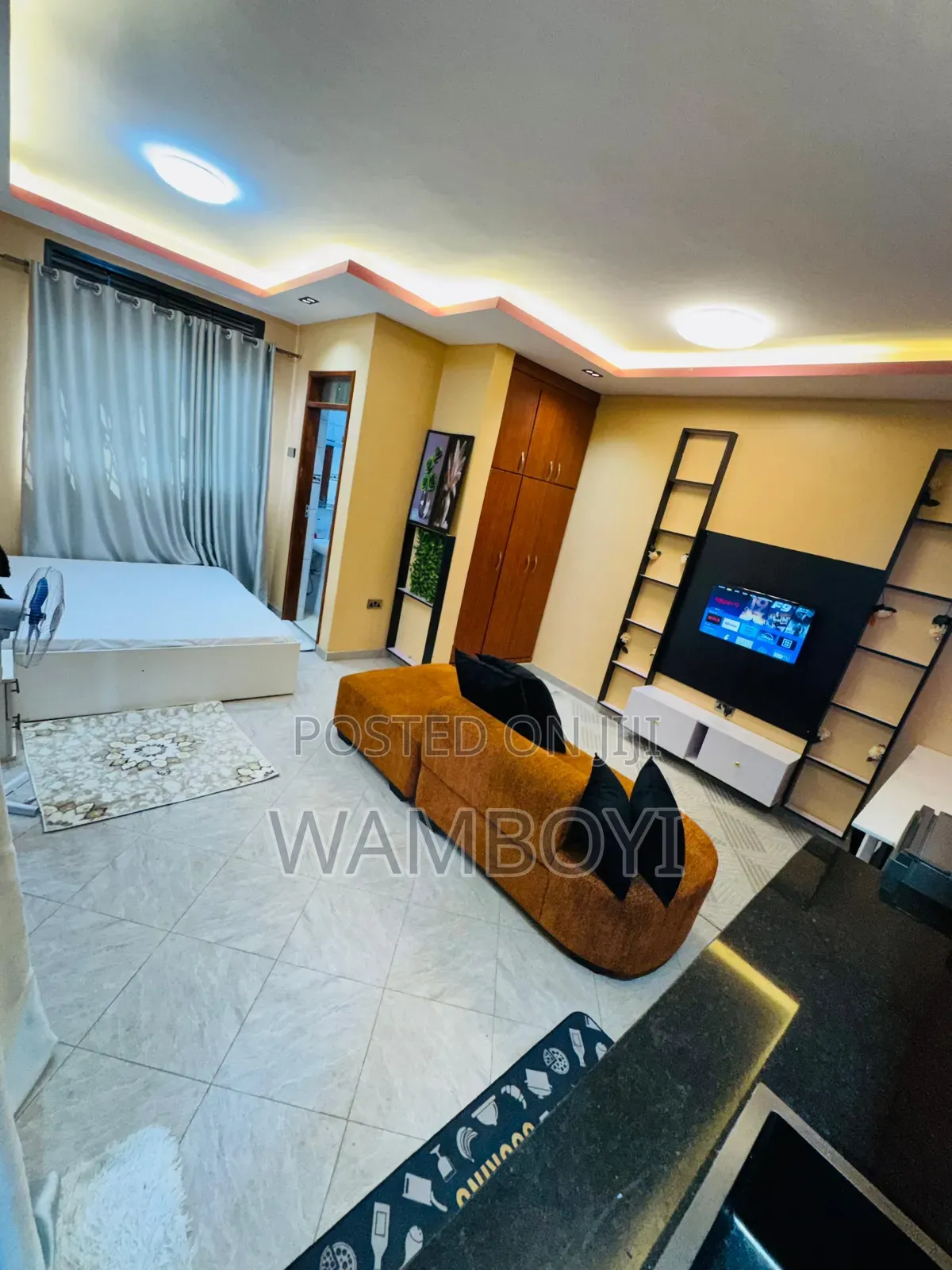 Furnished Studio Apartment in Nakawa for rent