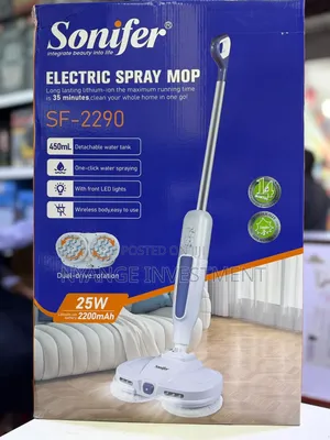 Sonifer Electric Spray Mop (Model SF-2290)cordless Rotating Cleaner