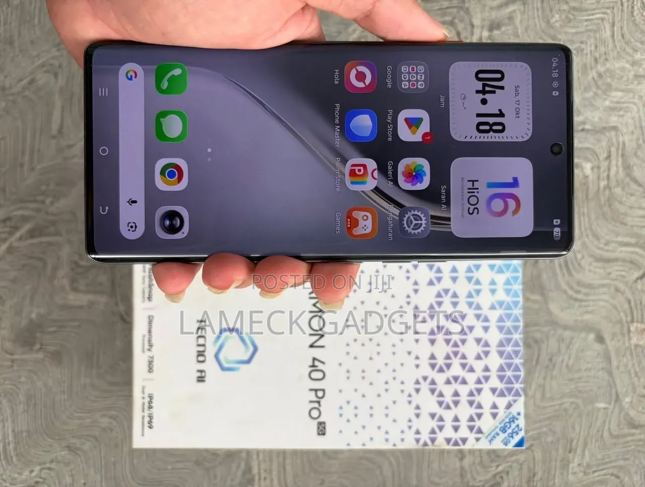 New Tecno Camon 40 Pro 5G 256 GB Black