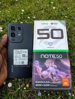 New Infinix Note 50 4G 256 GB Graphite