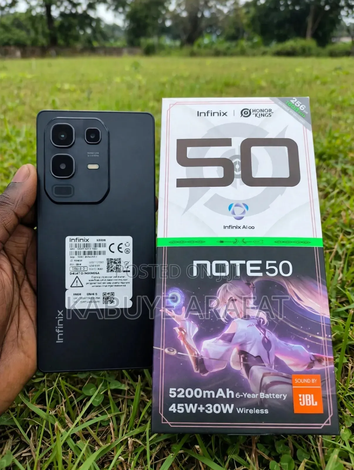 New Infinix Note 50 4G 256 GB Graphite